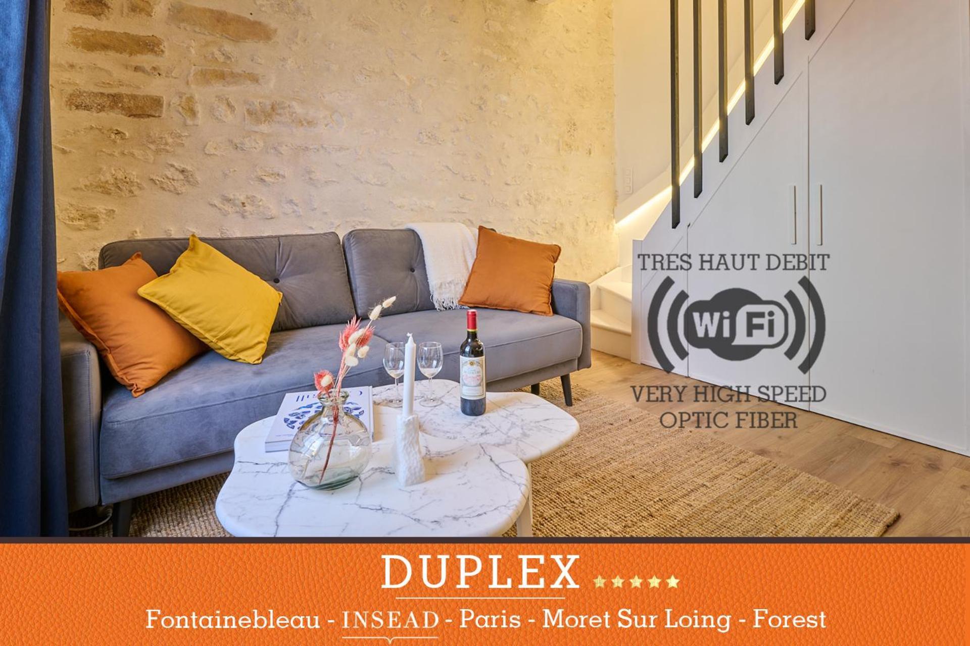 Апартаменти Duplex Standing 7Min➤Fontainebleau-Insead⎮45Min➤Paris Veneux-les-Sablons Екстер'єр фото